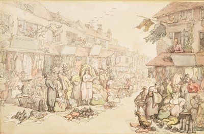 The Rag Fair by Thomas Rowlandson